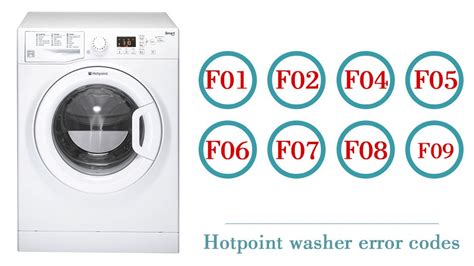 Hotpoint Washing Machine Error Codes .